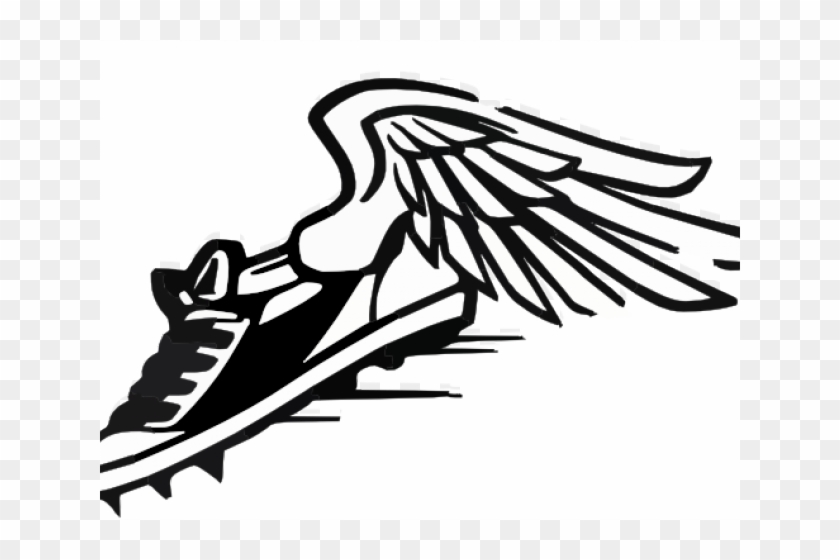 Nike Clipart Track Practice - Athletes Run Black Round Car Magnet #1364927