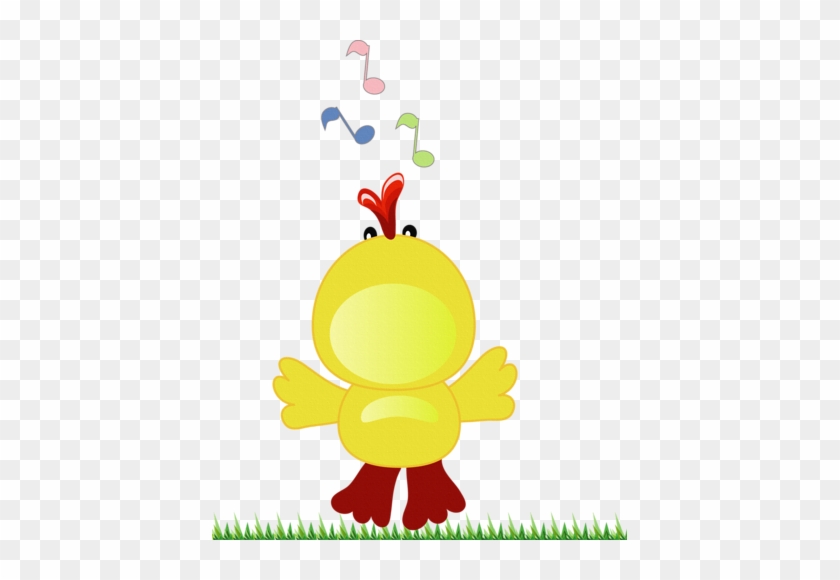 Easter Chick Singing - Cartoon #1364948