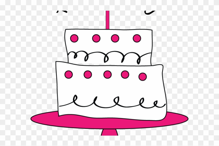 Happy Birthday Clipart Girly - Girly Birthday Cake Clipart #1364990