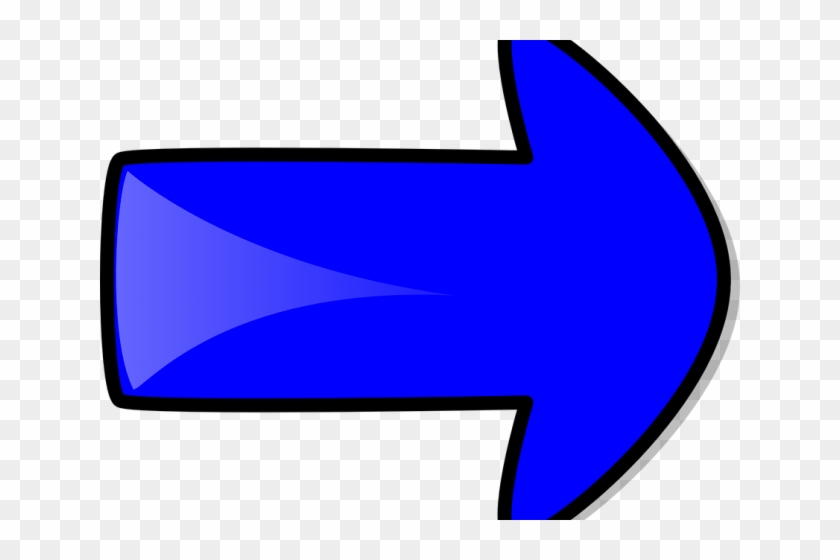 Path Clipart Arrow - Flecha De Color Azul #1365309