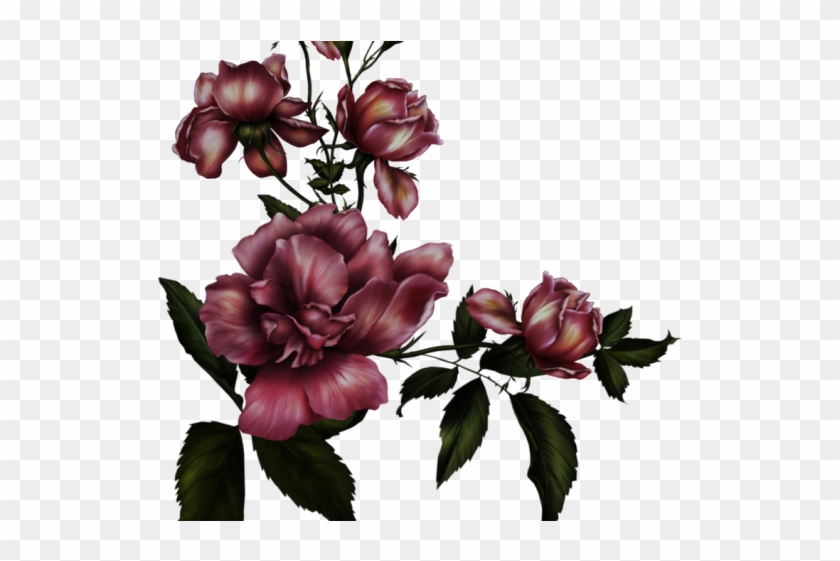 Gothc Clipart Transparent - Transparent Background Gothic Roses #1365502