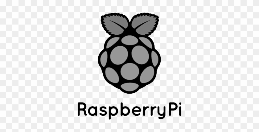 Rasberry Pi Logo Custom Bw - Raspberry Pi Python Logo #1365542