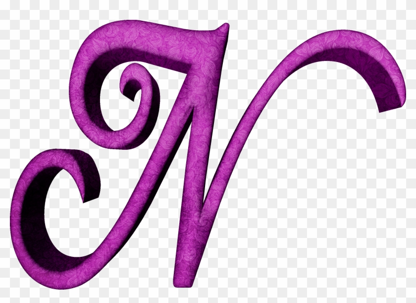 Alfabeto Estampado De Hojas En Fucsian - Alfabeto Estampado En Hojas Fucsia #1365568