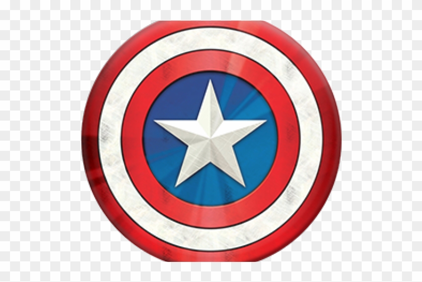 Captain America Clipart Simple - Captain America Shield Popsocket #1365614