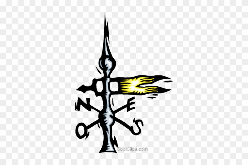 Weathervane Royalty Free Vector Clip Art Illustration - Illustration #1365814