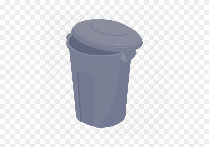 Waste Container Clipart Rubbish Bins & Waste Paper - Cartoony Garbage Can Png #1365995