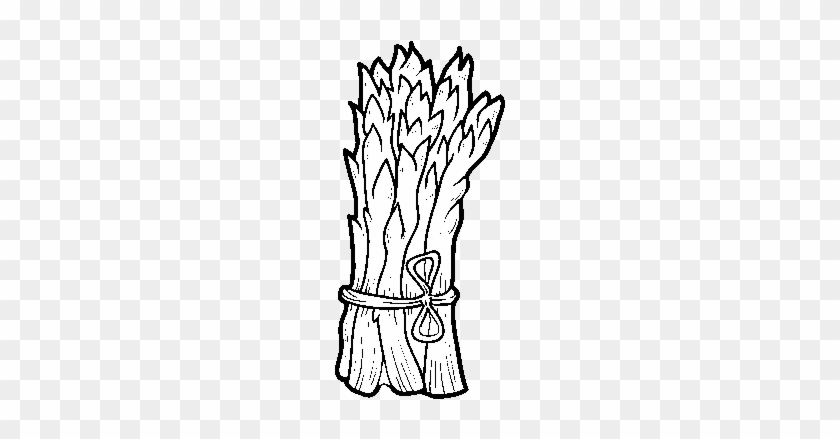 Green Asparagus Coloring Page - Esparragos Para Colorear #1366076