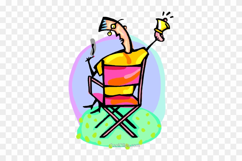 Entertainment Director In His Chair - Clip Art #1366096