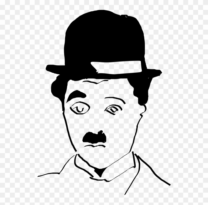 His Life And Art Silent Film Comedian Film Director - Kartun Chaplin Hitam Putih #1366146