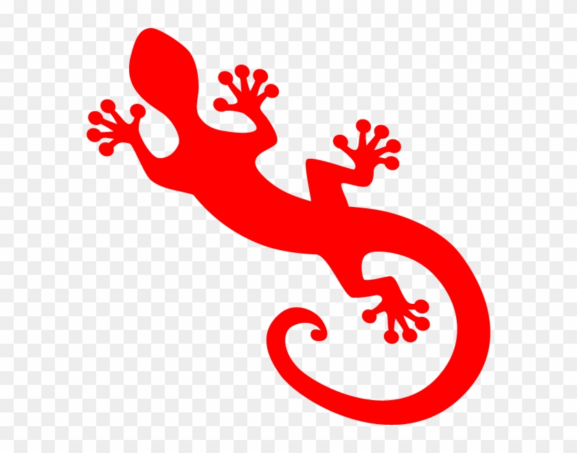 Gecko Clipart Red - Lizard #1366185