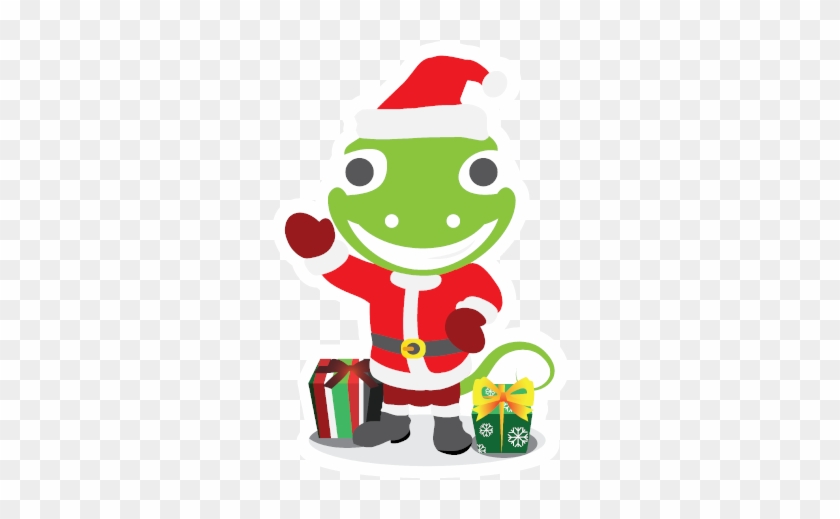 Therefore, We Designed Our Gecko In 5 Different Christmas - Cartoon #1366191