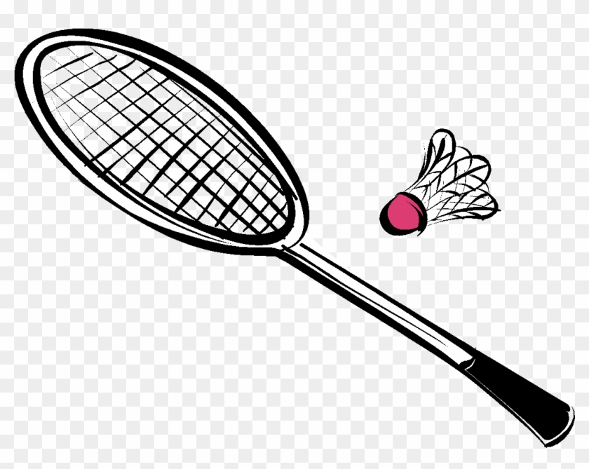 Collection Of Equipments Drawing High Quality - Badminton Drawing #1366572
