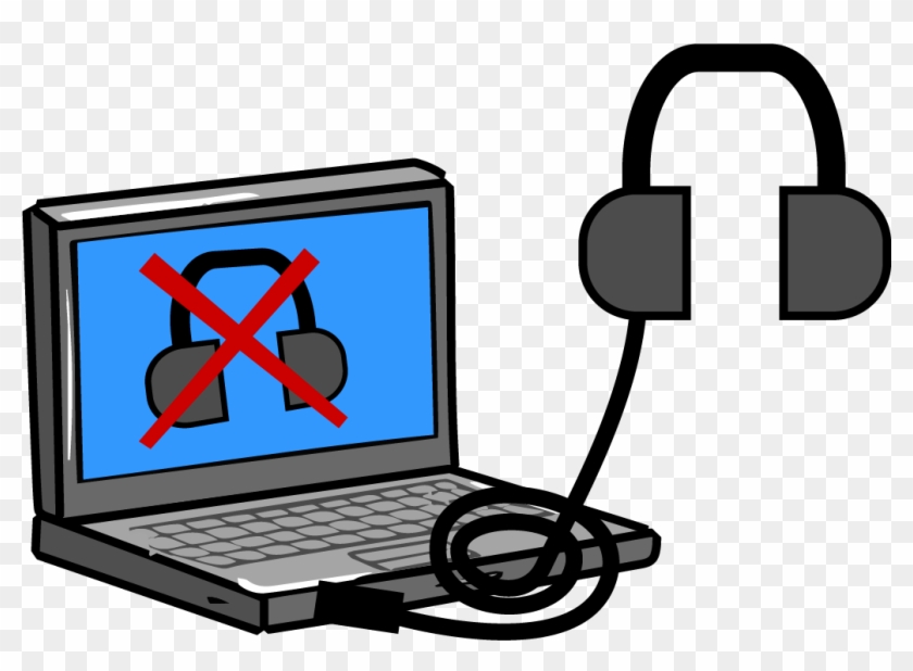 Laptop Clipart Non Living Thing - Laptop Headphone Jack Repair #1366639