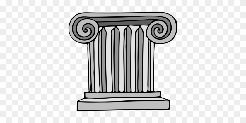 Column Ancient Roman Architecture Classical Order Drawing - Roman Columns Clip Art #1366723