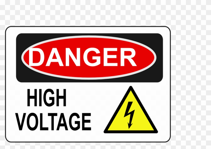 Electrical Clipart Injury - Danger High Voltage Hd #1366737