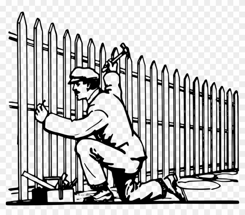 All Photo Png Clipart - Building Fence Clipart Black And White #1366850
