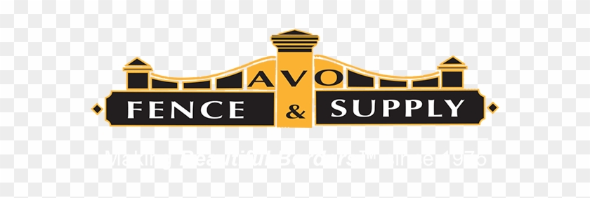 Logo - Vector - Transparent - With Tagline - Dark Backgrounds - Avo Fence & Supply Inc #1366868