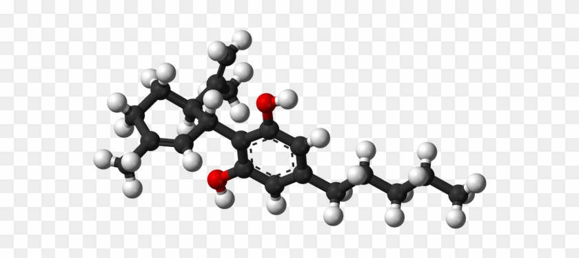 “although The Exact Mechanism And Magnitude Of Effects - Thc Molecular Structure 3d #1367271