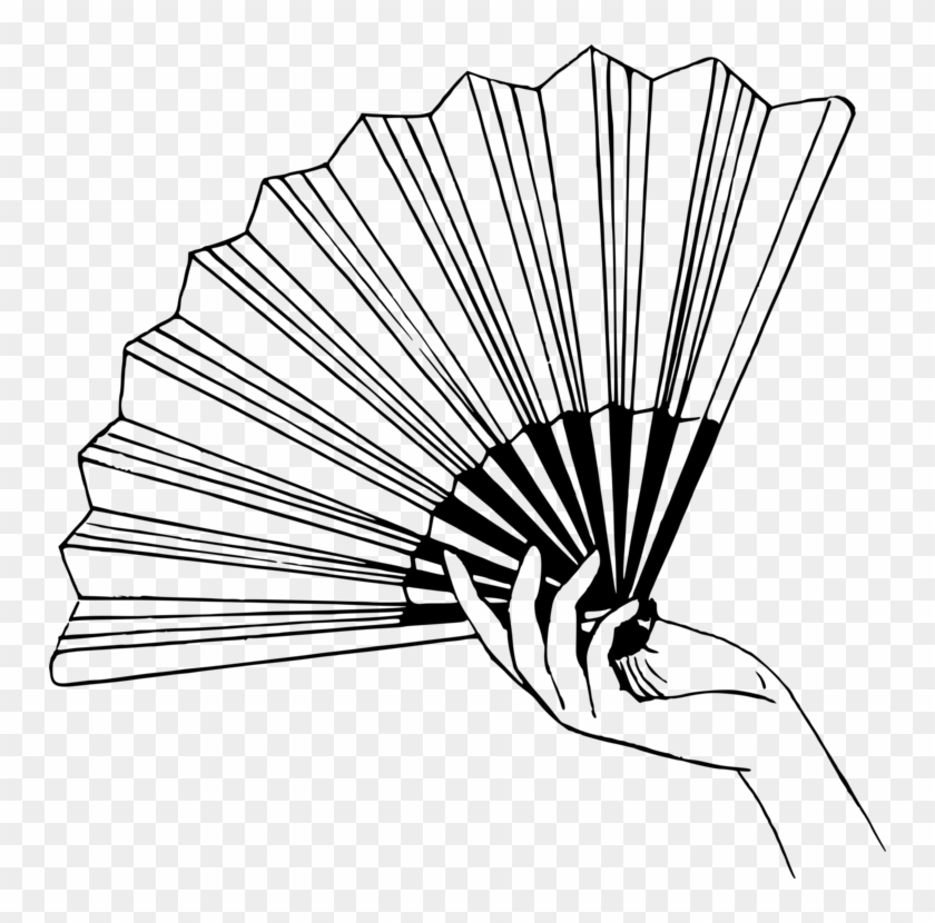 All Photo Png Clipart - Hand Held Fan Drawing #1367272