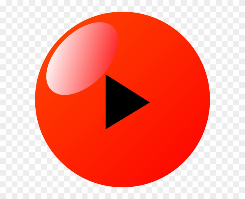 Red Play Button Icon Png #1367339