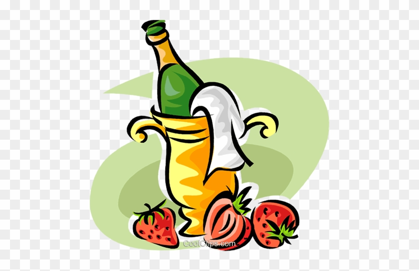 Strawberries And Champagne Royalty Free Vector Clip - Strawberries And Champagne Royalty Free Vector Clip #1367577