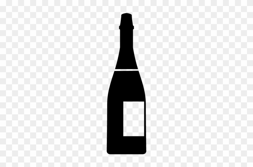 Clipart Freeuse Champagne Silhouette At Getdrawings - Champagne Bottle Vector Png #1367579