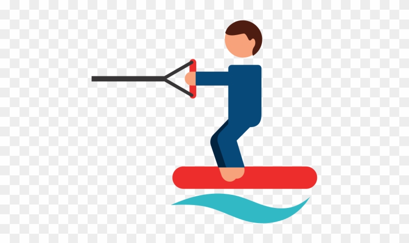 Ski Water Isolated Icon Design - Vector Graphics #1367627