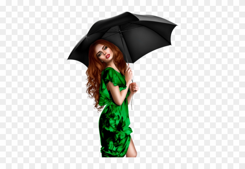 Tube Femme Avec Parapluie Ou Ombrelle Tube, Clip Art, - Femme Tubes Png #1367648