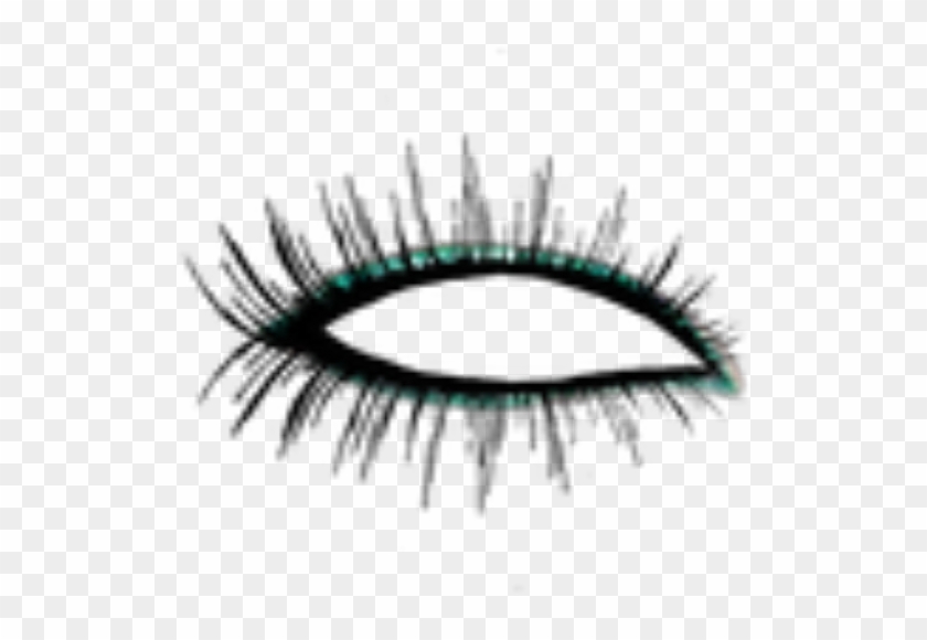 Eyelashes Clipart Outline - Ladies Cosmetic "fakeup' Bag - Green, Floral White/light #1367702