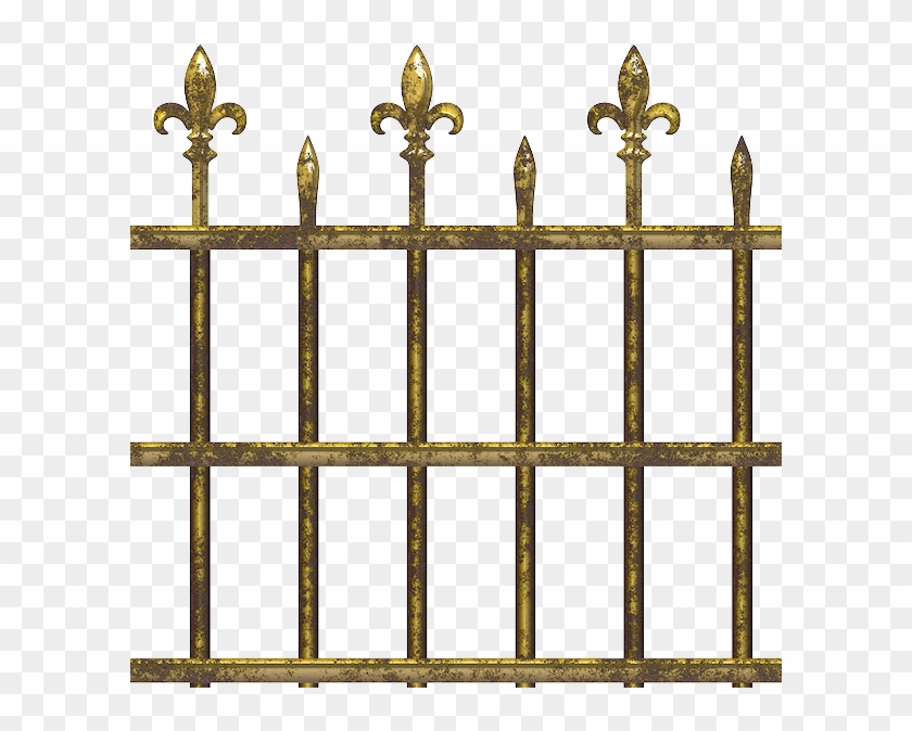 Fence - Old Metal Fence Png #1367744