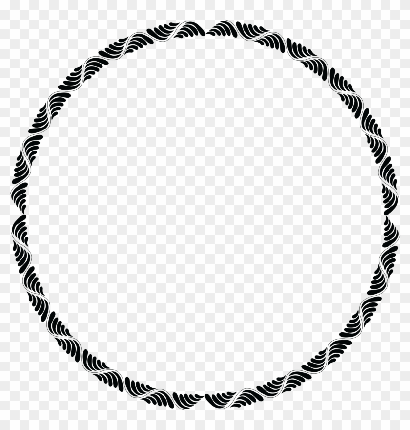 Jpg Black And White Download Circle Chain Clipart - Circle Text Box Transparent #1367762