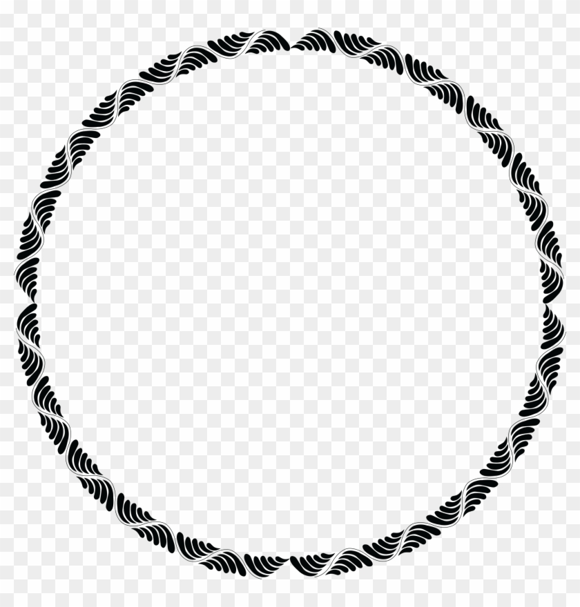 Jpg Black And White Download Circle Chain Clipart - Circle Text Box Transparent #1367762