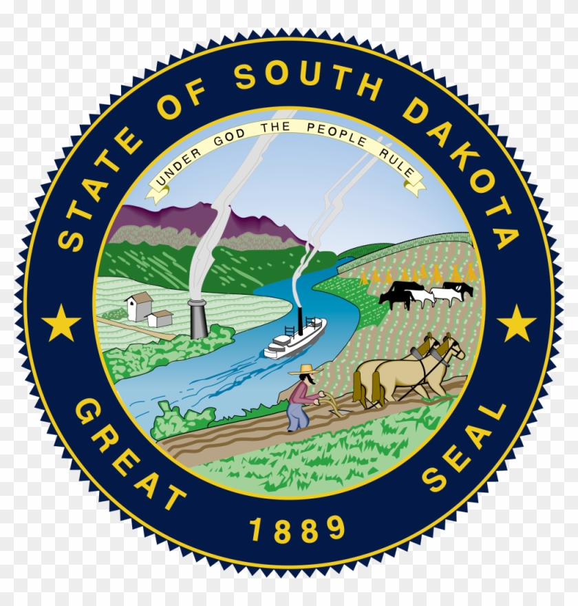 Birth State - Seal South Dakota Flag #1367766