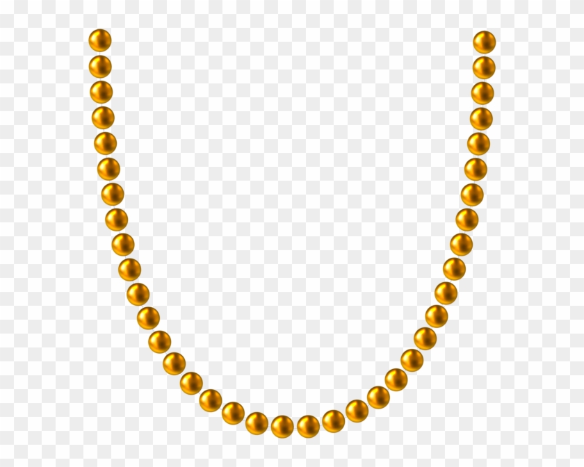 Banner Library Library Bead Necklace Clipart - Gold Bead Necklace Png #1367767