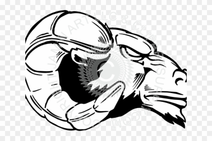 Ram Head Cliparts - Roaring Fork High School Logo #1367806