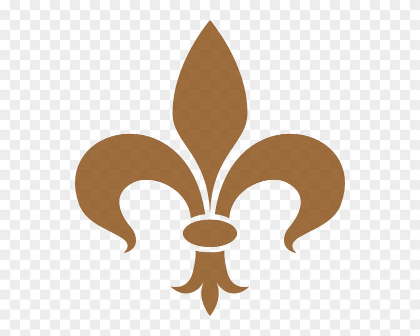 Brown Fleur De Lis Svg Clip Arts 540 X 593 Px - Brown Fleur De Lis Svg Clip Arts 540 X 593 Px #1367859