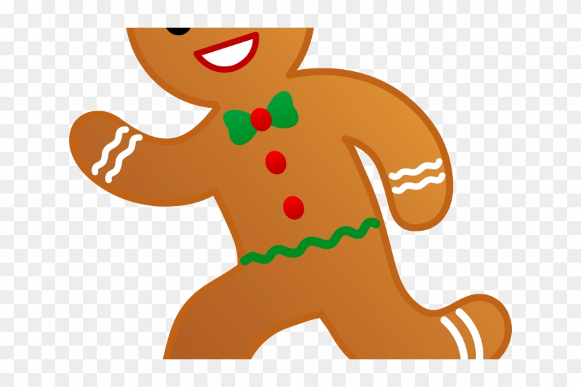 Stories Clipart Gingerbreadman - Running Cartoon Gingerbread Man #1368051