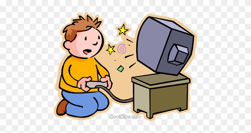 Video Game Clipart - Boy Playing Video Games #1368166