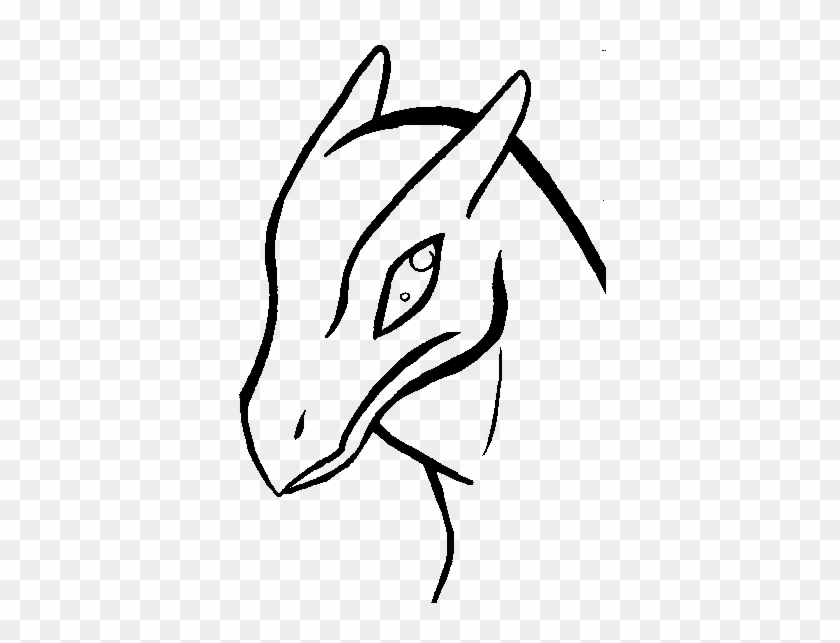 Clip Free Stock Dragon Head Clipart Black And White - White Dragon Head Transparent #1368229