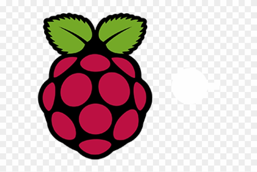 Raspberries Clipart Raspberry Pie - Transparent Png Raspberry Pi Logo #1368320