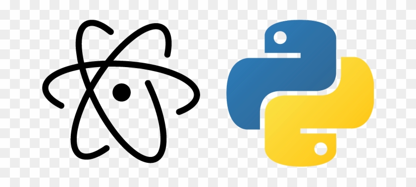 Python Logo Clipart Above - Atom Logo #1368340