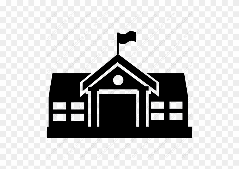 School University College Classroom Building - School Vector Icon Png #1368387