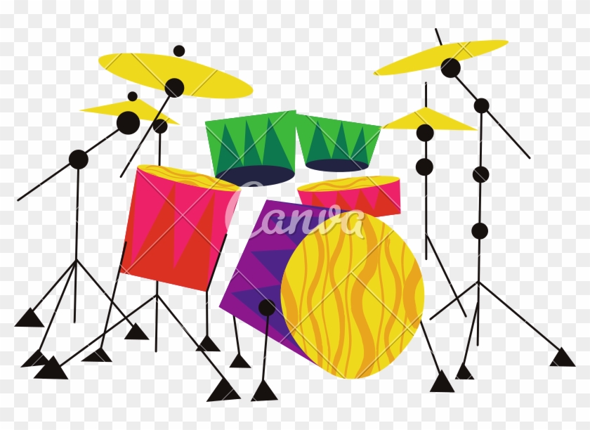 Drum Kit Vector - Illustration #1368563