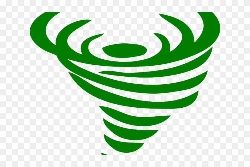 Green Clipart Tornado - Hurricane Png #1368592