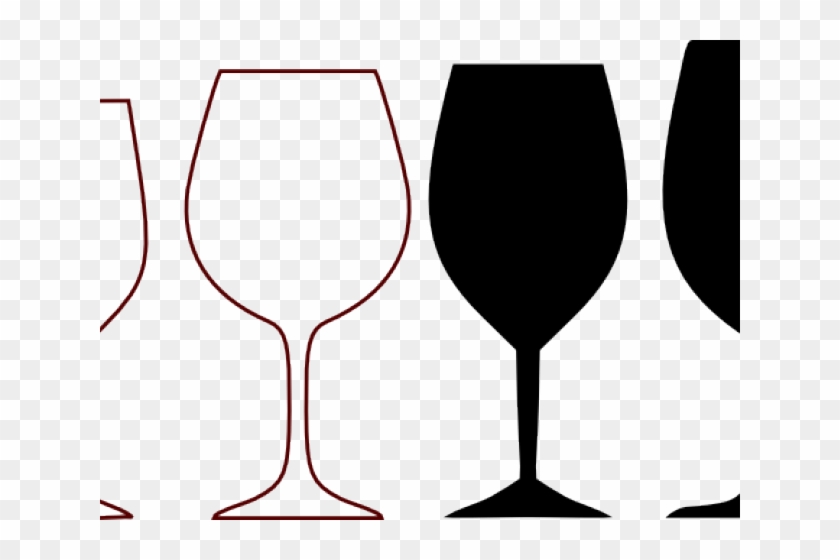 Silhouette Clipart Wine Glass - Clip Art #1368620