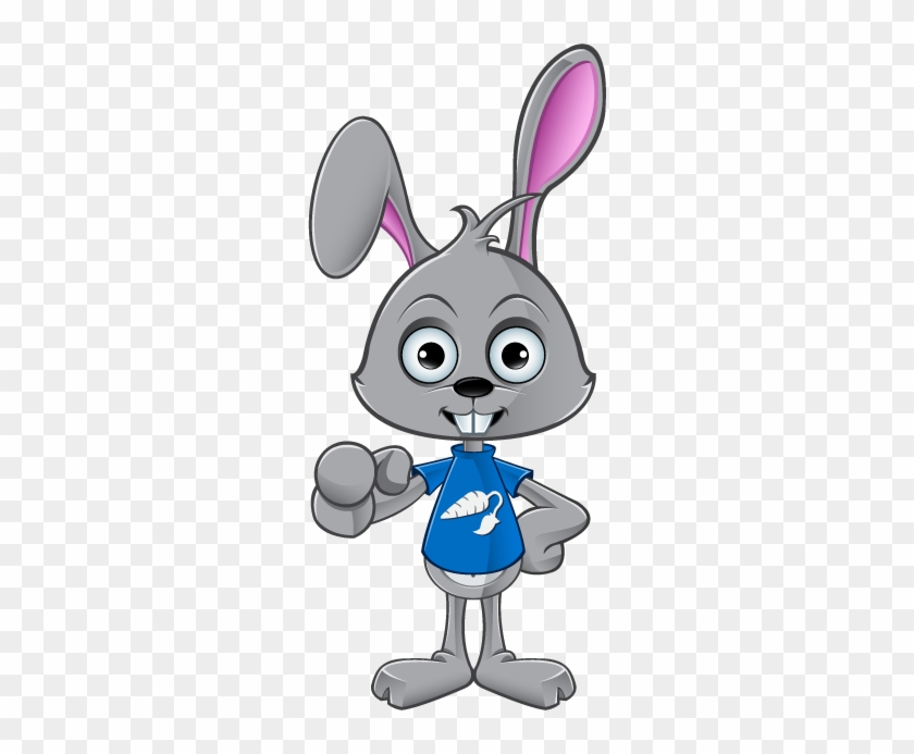 10 8 10 Cartoon Rabbit - Cartoon Pointing Forward #1368635