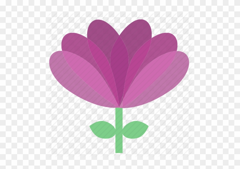 Violet Clipart Garden Flower - Violet Flower Icon #1368653