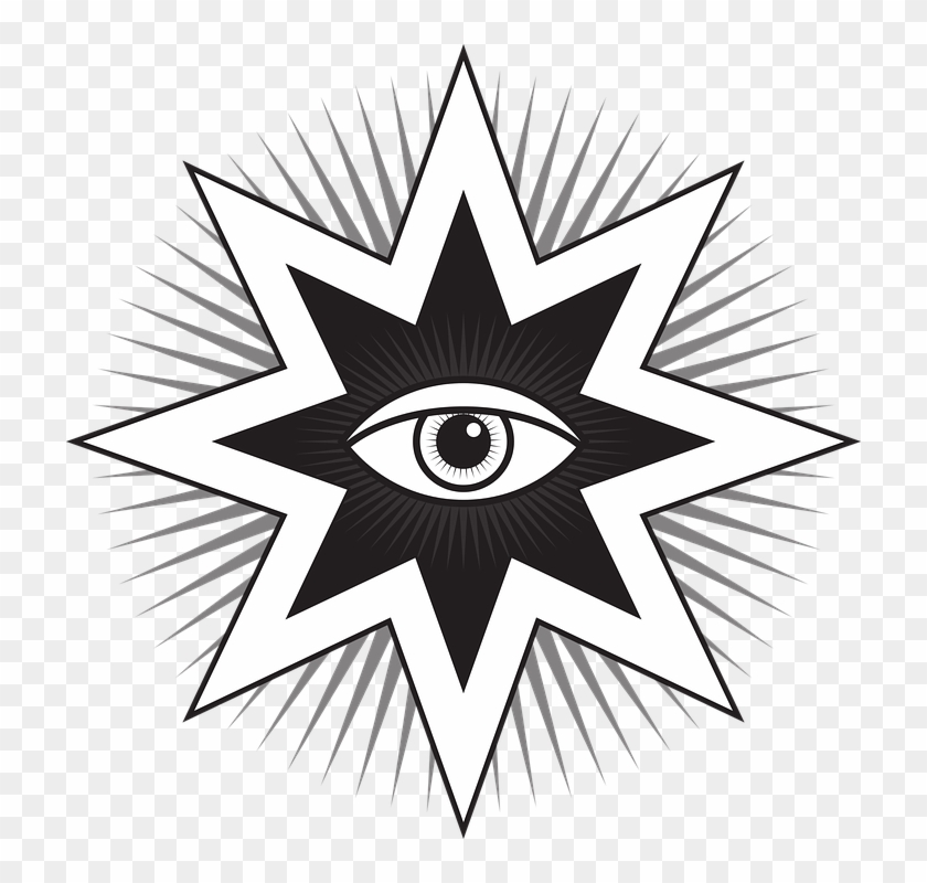 Vector Library Stock Remove All Toxins From - 8 Pointed Star With Eye #1368773