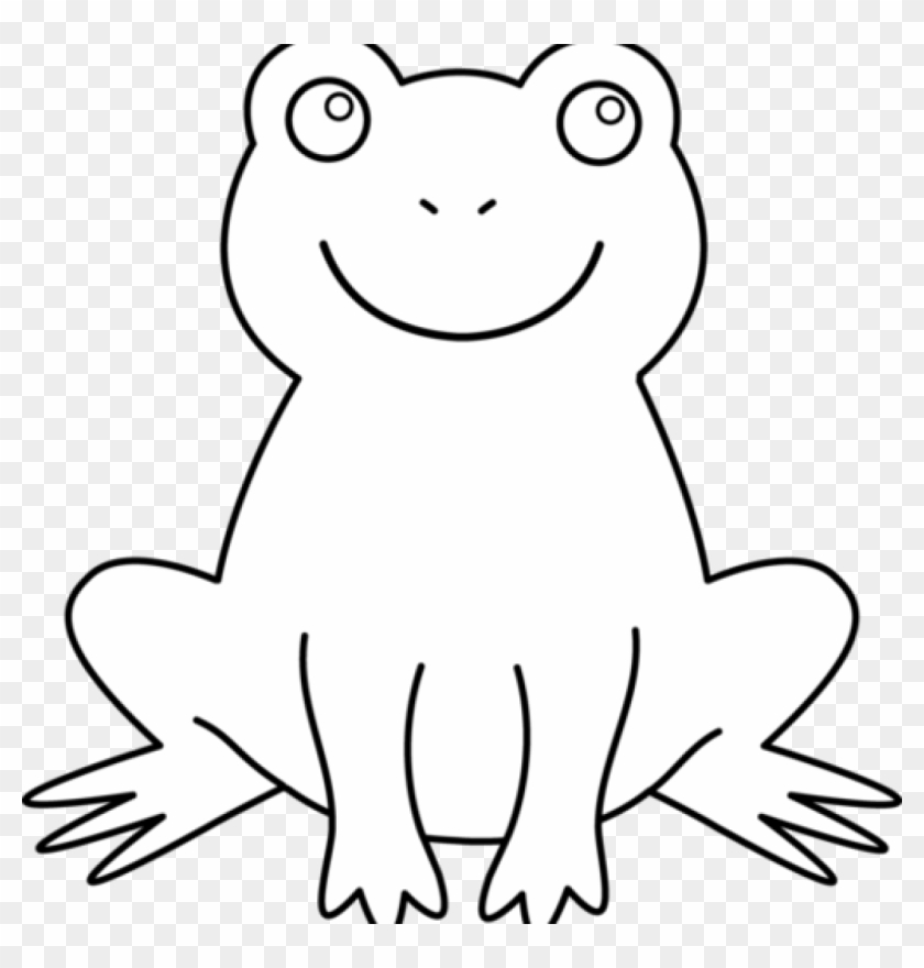 Black And White Frog Clipart 19 Frog Png Transparent - Frog Outline No Background #1368810