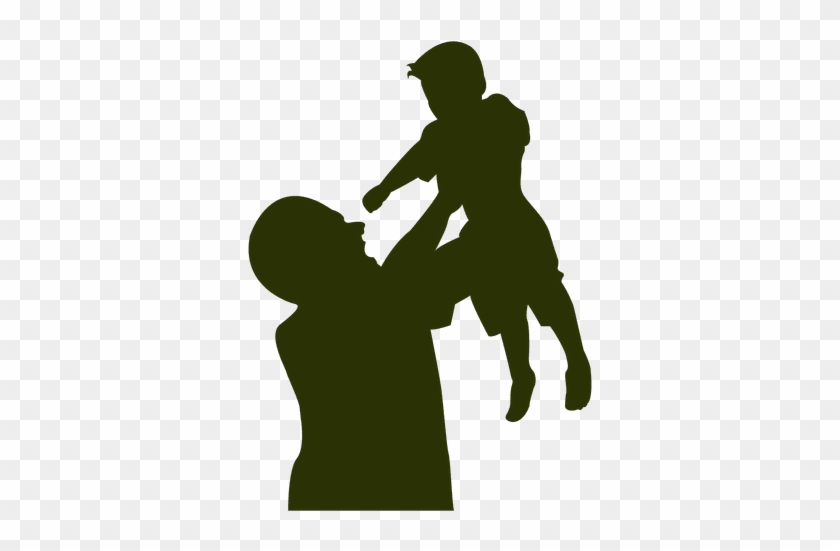 Father Son Playing Transparent - Fathers Day Vector #1368894